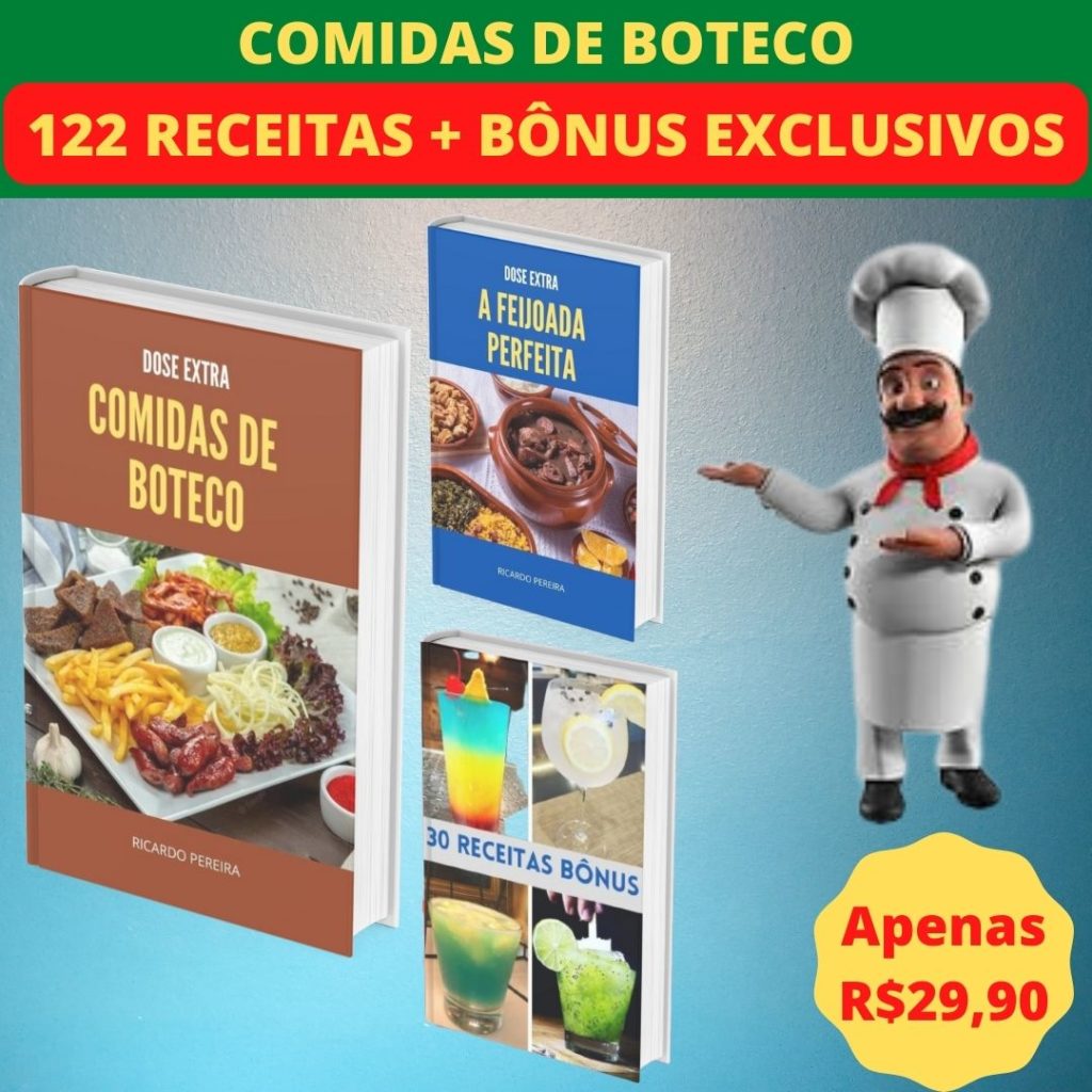 Livro digital Dose Extra Comidas de Boteco, Dadinhos de Tapioca