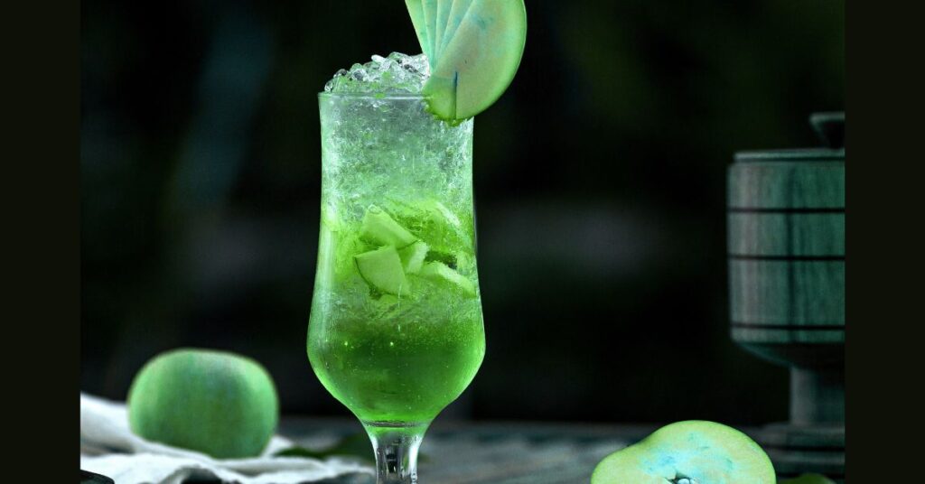 Drink de Maçã Verde Sem Álcool