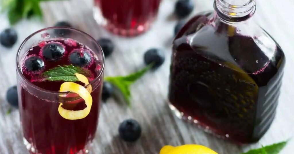 Receita de Blueberry Sparkler