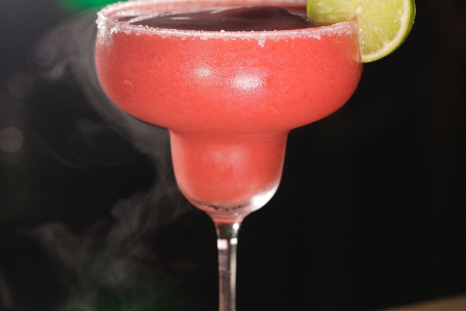 Margarita de morango - Drink com tequila